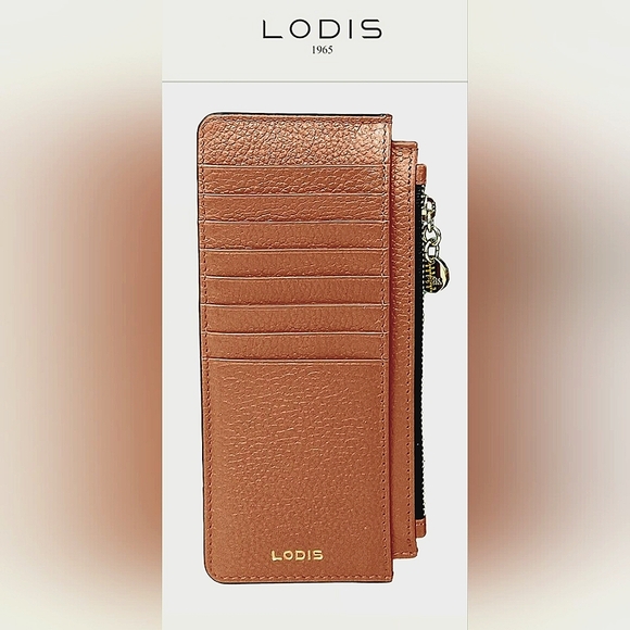 LODIS Leather, Catalina Long Stacker Wallet, Chestnut Brown, NWOT - Picture 1 of 5